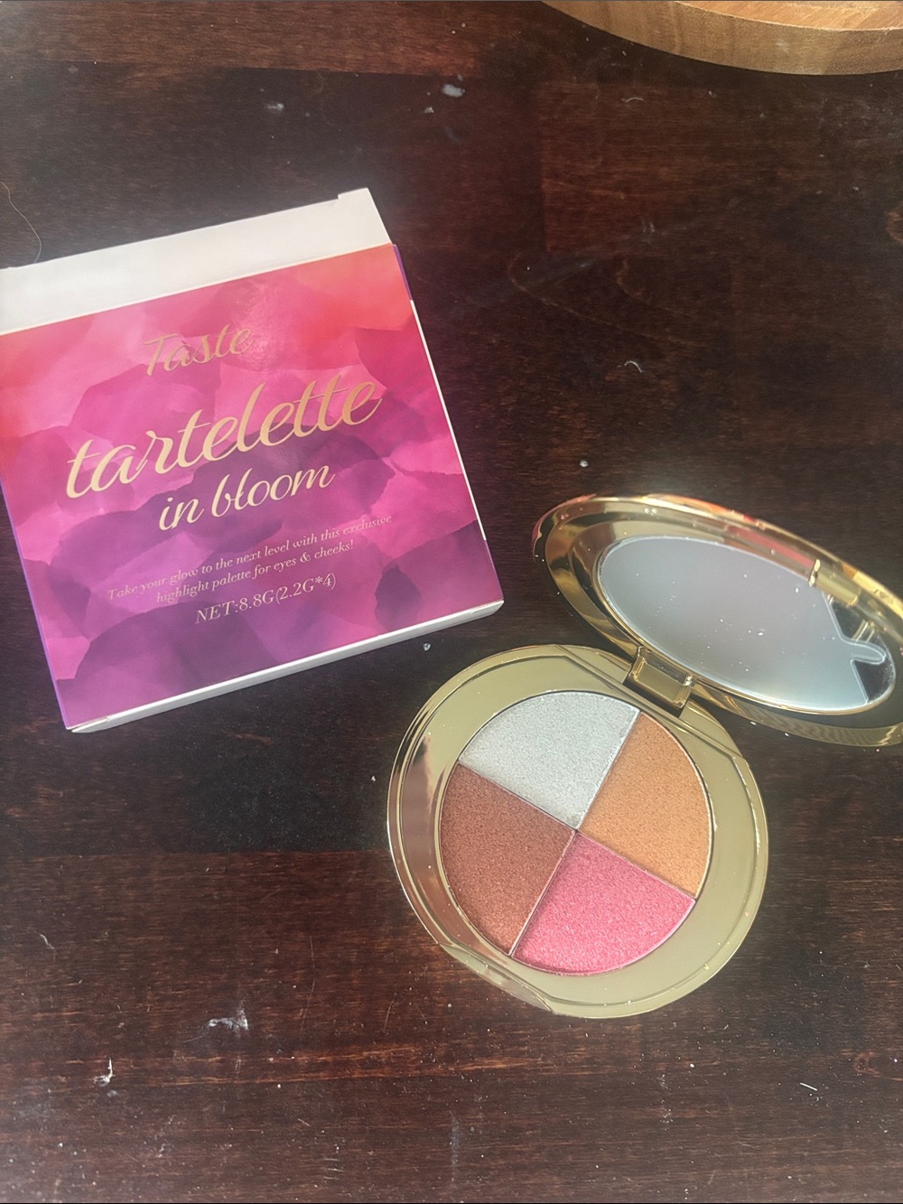 NIB Tartette In Bloom Highlighter & Blush Palette